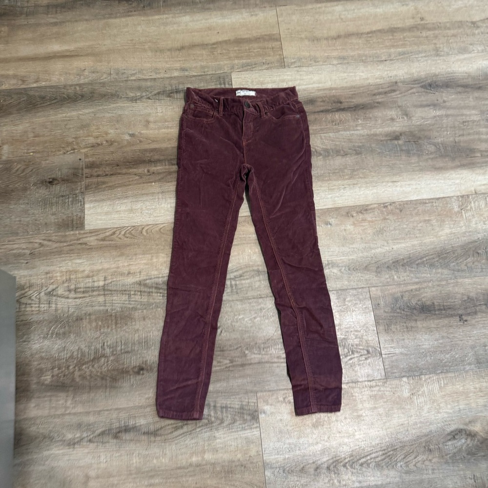 Free People Maroon Corduroy Pants Size 24